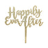 Gold Happily Ever After Cake Topper