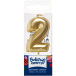 Mini Gold Candle Numerals 1-9