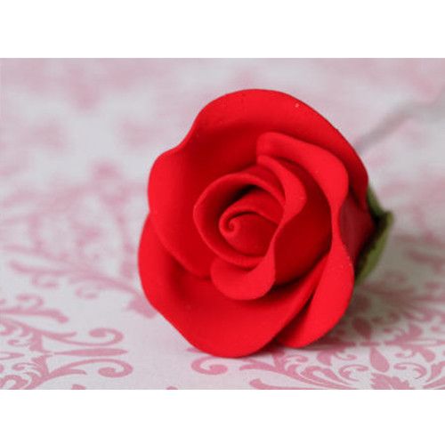 149RD- Small Tea Rose - Red