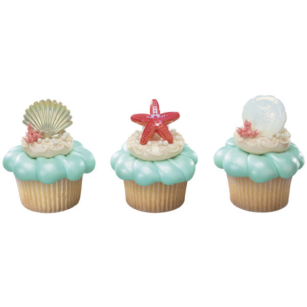 Seashell Cupcake Rings