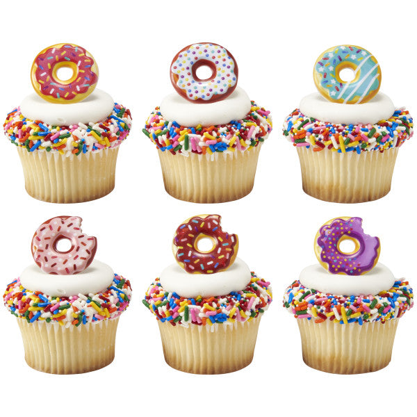 Doughnut Cupcake Rings 12ct