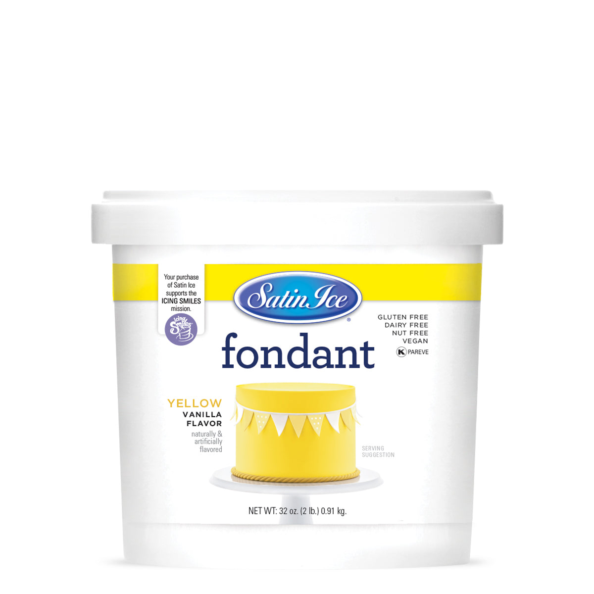 Satin Ice fondant in various colors and sizes, smooth and pliable for cake decorating and sculpting.
