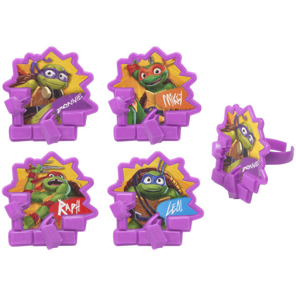 Teenage Mutant Ninja Turtles Cupcake Rings 12ct