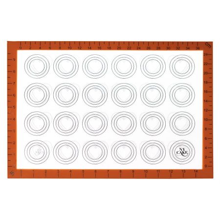 NY Cake Silicone Heart/Round Shape Macaron Mat Half Sheet