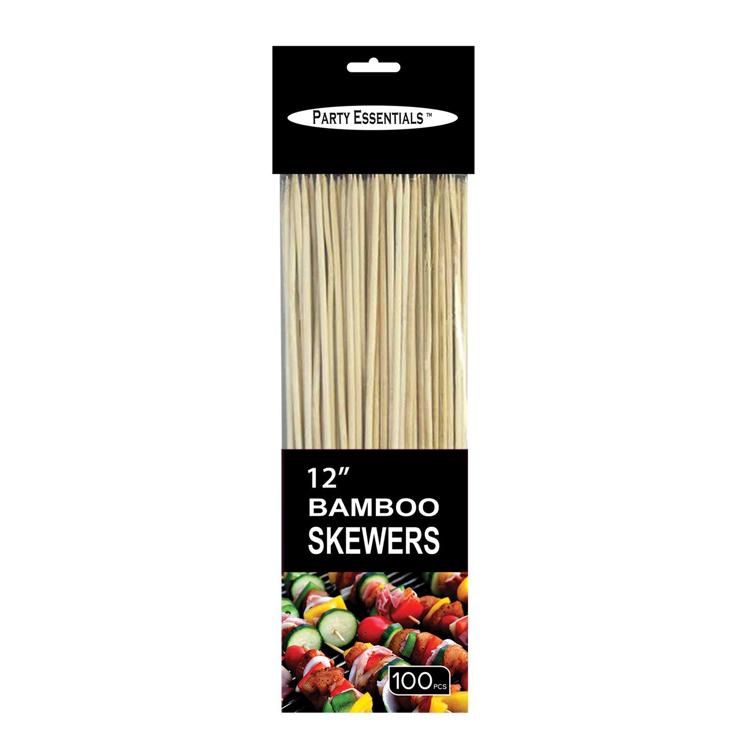 PartyE Bamboo 12" Skewers - 100ct