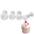 Juego de 4 cortadores cuadrados con émbolo para tartas de NY Cake