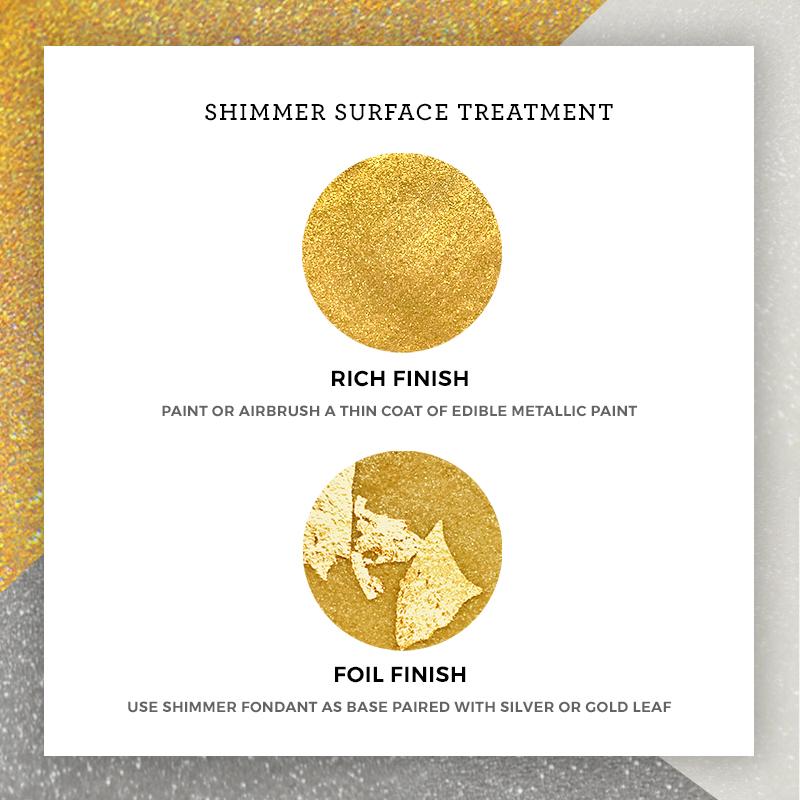Satin Ice Gold Shimmer Fondant — 4oz or 1lb