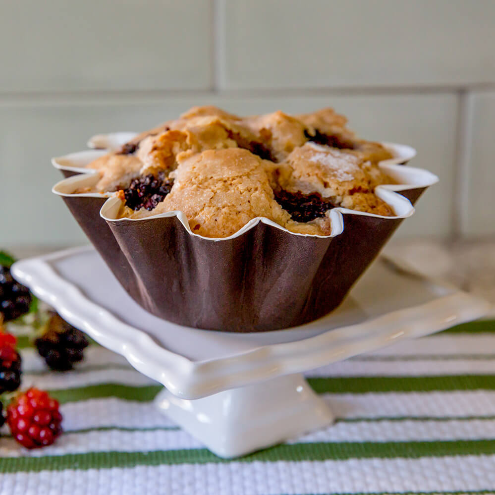 Medium Floret Cupcake Baking Cup Brown 1.875x3.56