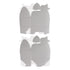 16S - 3 1/2 x 2 x 1 11/16 Cajas de regalo plateadas grandes con lazo superior