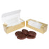 9Gold - Cajas para pelotas de golf de aluminio dorado de 4 7/8 x 1 5/8 x 1 5/8 con ventana