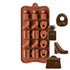 Molde de chocolate de silicona NY Cake con tacón alto y bolso