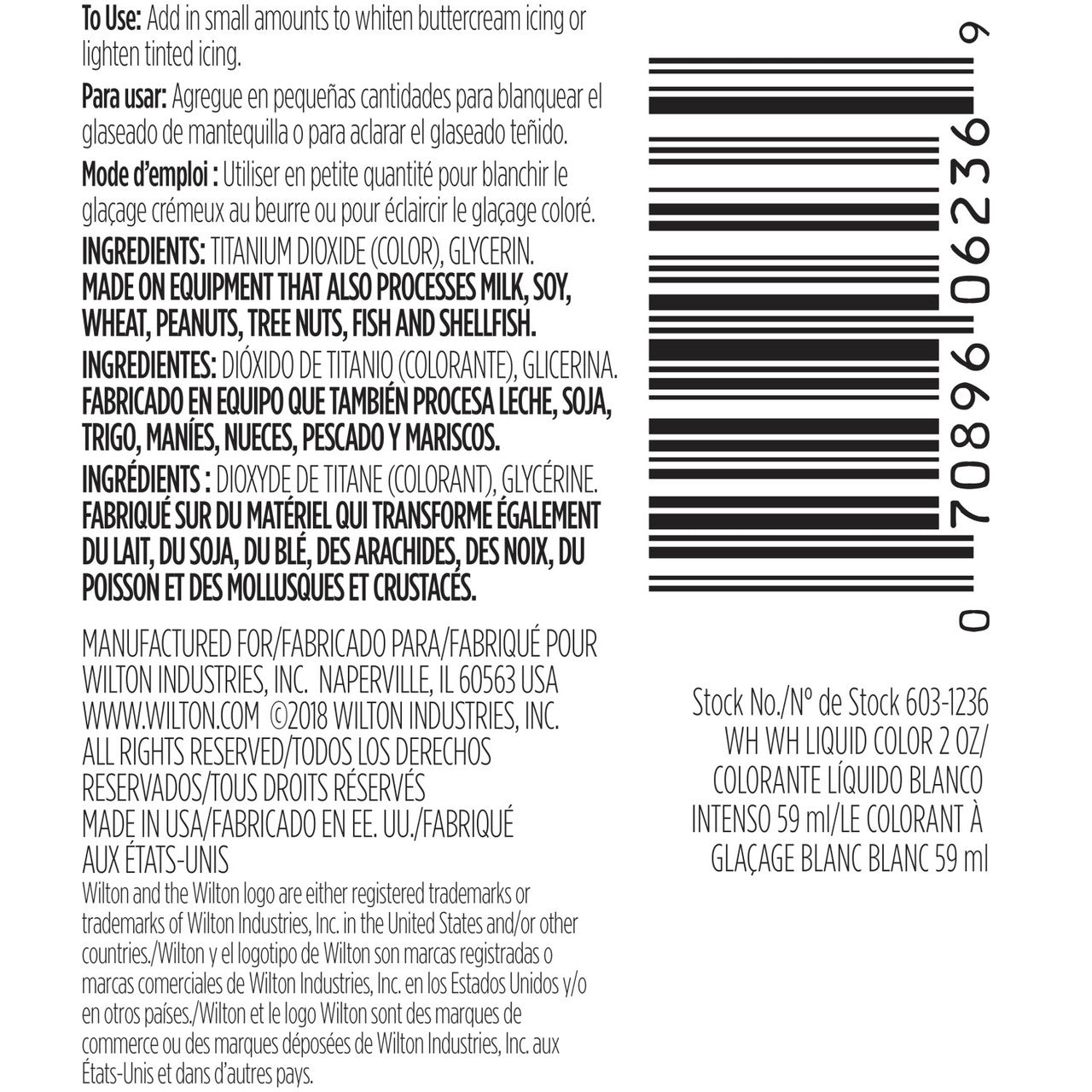 Wilton White Icing Color 2 OZ