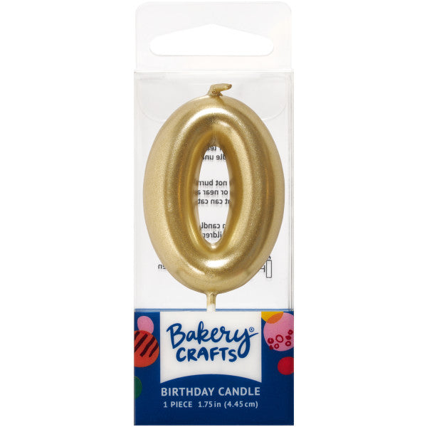 Mini Gold Candle Numerals 0-9
