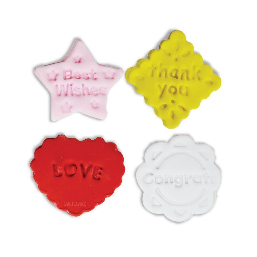 Messages Fondant & Pie Cutter Set