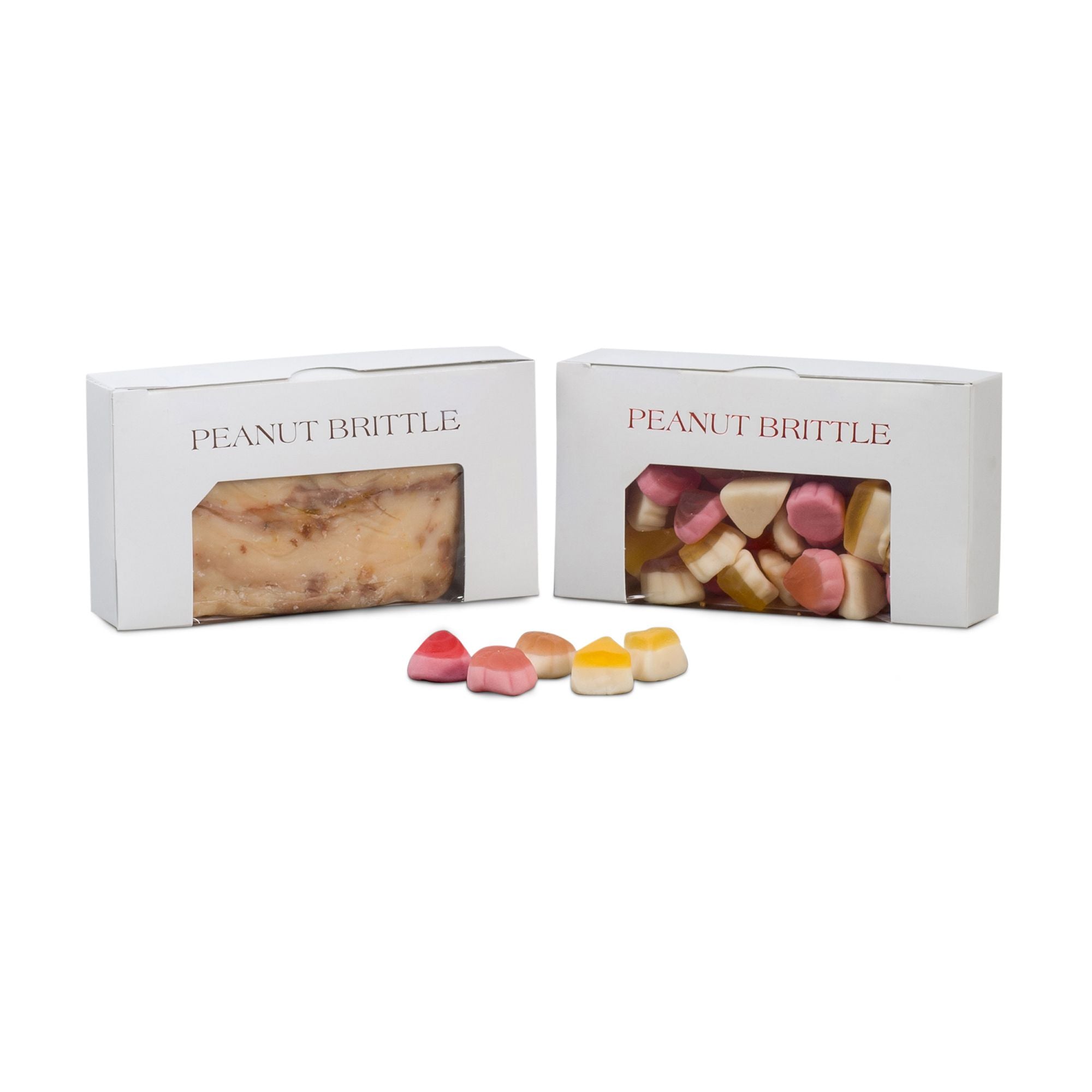Caja n.º 21 - Cajas blancas para caramelos y dulce de leche con ventana de 6 x 3 1/4 x 1 1/8 pulgadas, 1/2 libra.