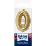 Mini Gold Candle Numerals 0-9