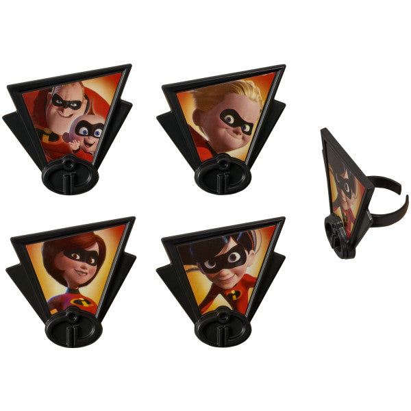 The Incredibles 2 Dynamic Fam. Cupcake Rings 12ct
