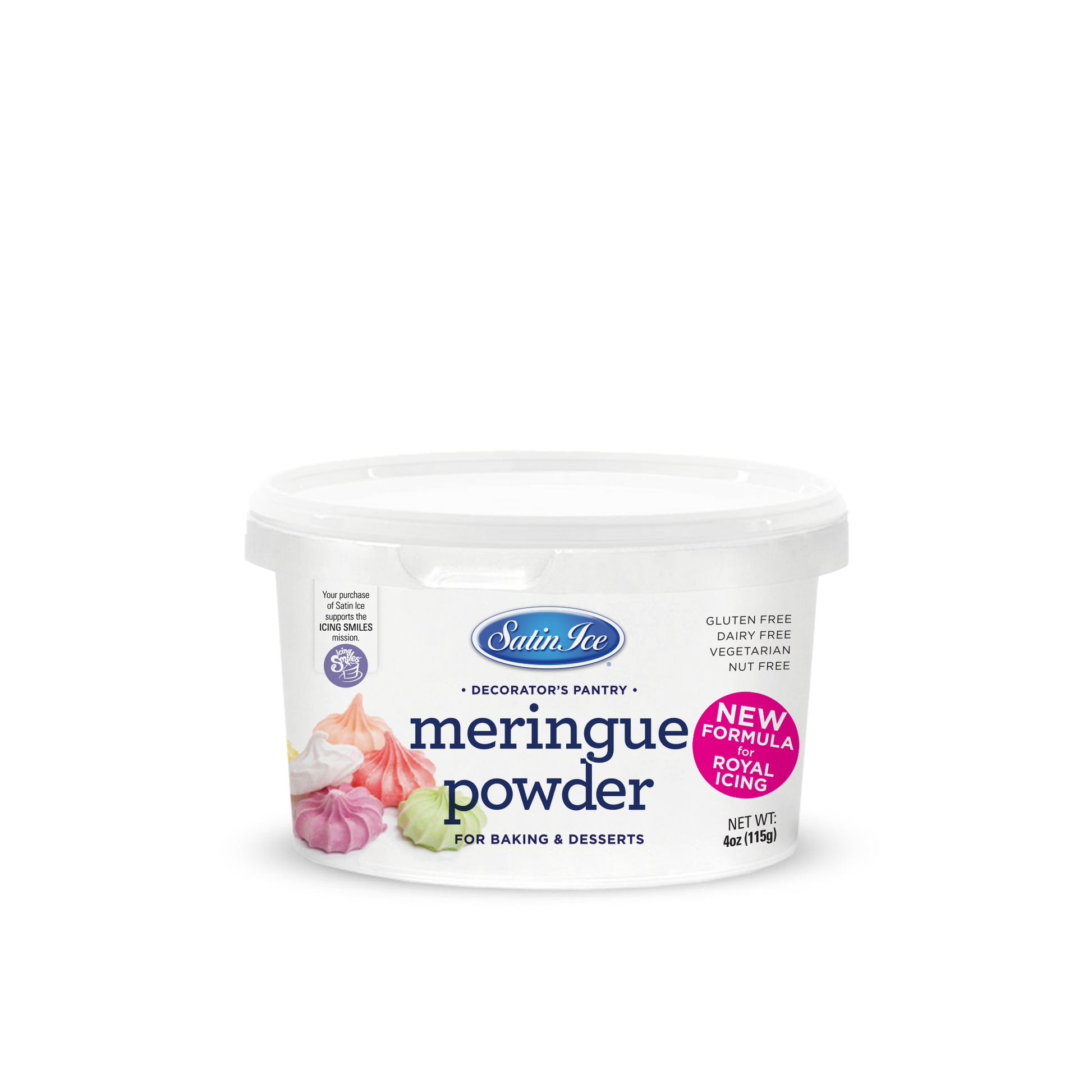 Satin Ice 4oz. Meringue Powder - Bake Supply Plus