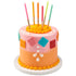 Fiesta Assortment Gold Trim Candle