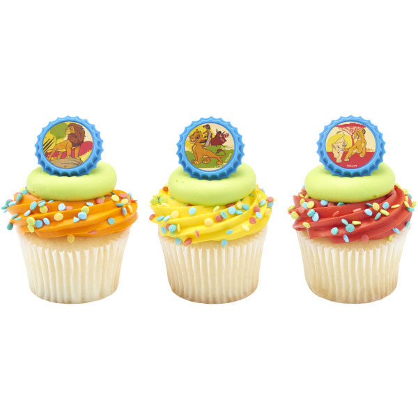 The Lion King Pride Rock Cupcake Rings 12ct