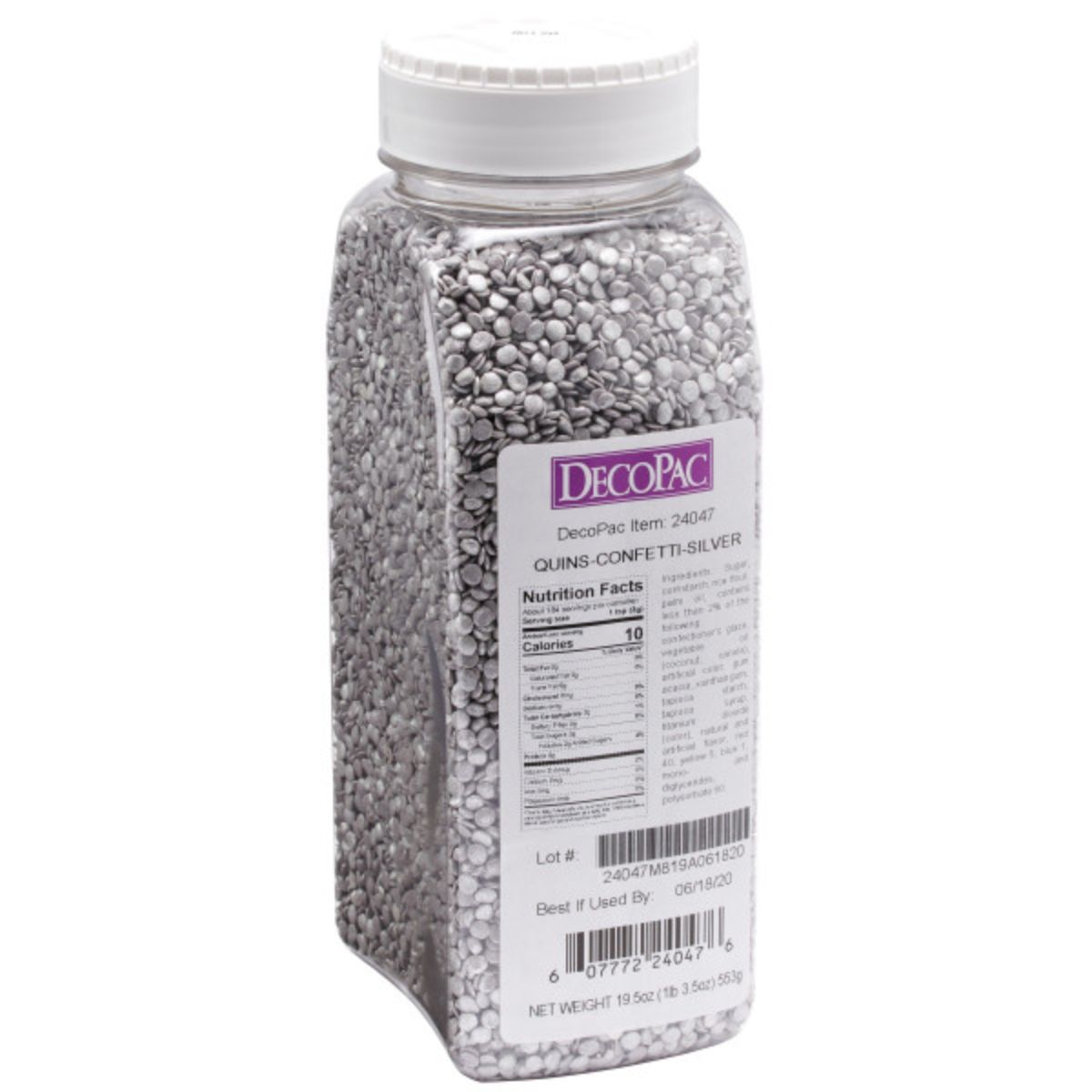 Confeti de plata Decopac Quins 552 g