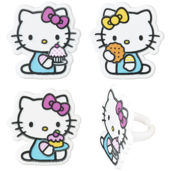 Hello Kitty & Mimmy Cupcake Rings 12ct