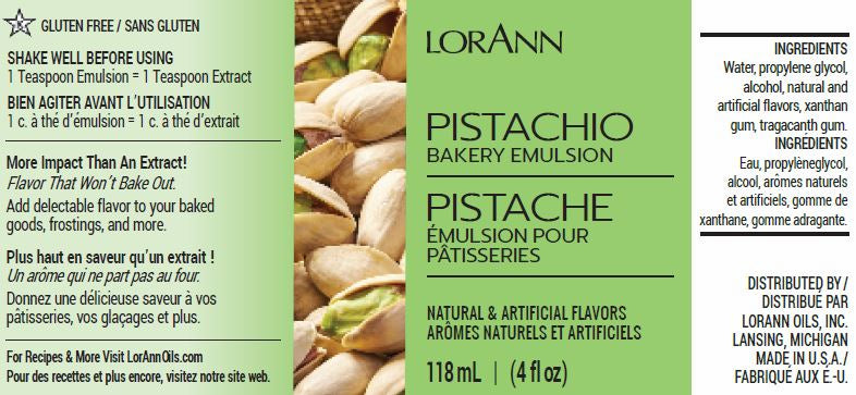 Emulsión de Pistacho Lorann 4oz
