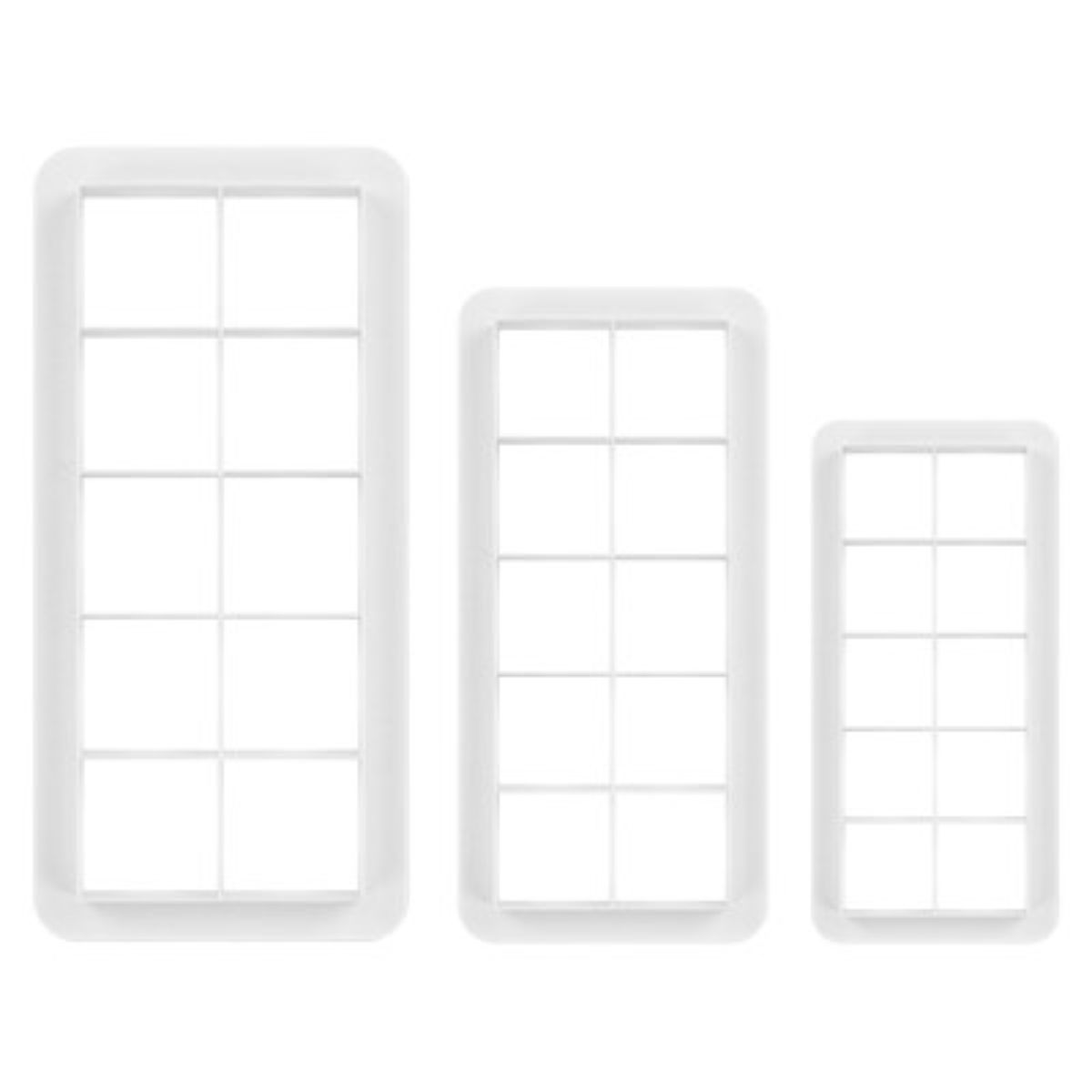 PME Geo Multicutter Cuadrado Juego de 3