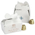 16W - Cajas de recuerdo grandes blancas con parte superior de lazo de 3 1/2 x 2 x 1 11/16