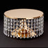 Crystal Beaded Cake Stand 10' - Gold