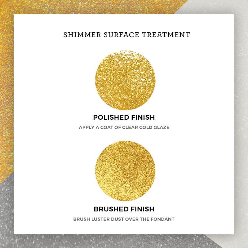 Satin Ice Gold Shimmer Fondant — 4oz or 1lb