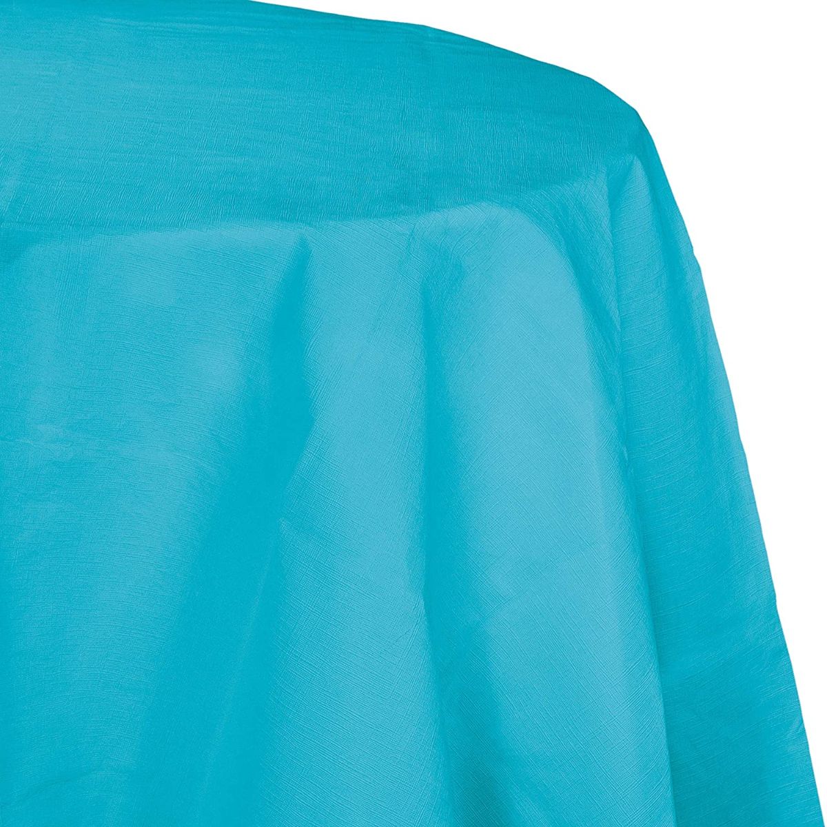 Creative Converting Round Plastic-Lined Tablecover