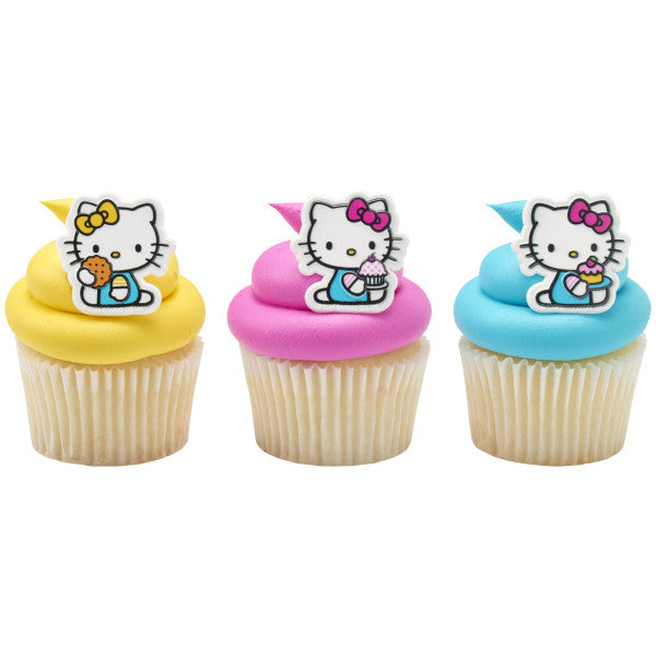 Hello Kitty & Mimmy Cupcake Rings 12ct