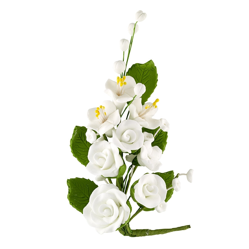 Ramillete de Rosas Pequeñas Blanco #44 o Rosa #45