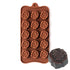 Molde de silicona Mini Rosa Abierta para Chocolate