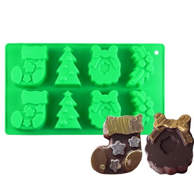 Molde de silicona navideño de NY Cake