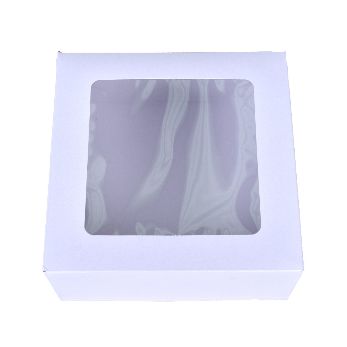 Cajas para Pasteles con Ventana Blanca - 8x8x4