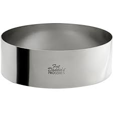 Aro de acero inoxidable para pasteles Fat Daddio de 5 cm de alto