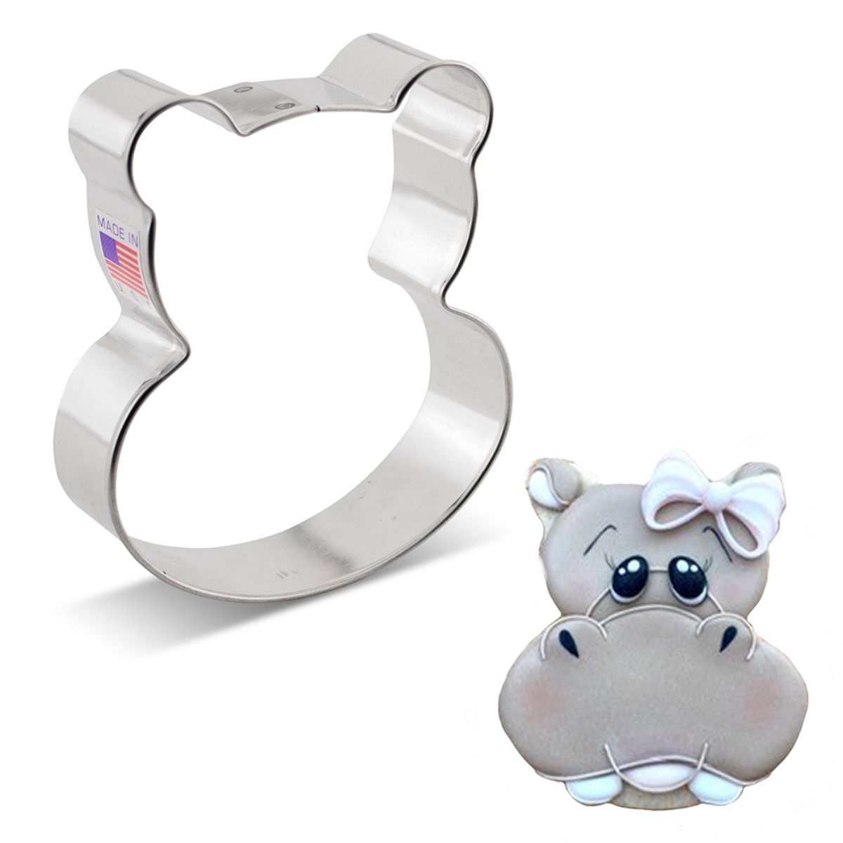 Ann Clark Hippo Face Cookie Cutter