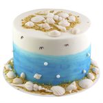 Molde de silicona con forma de concha marina de NY Cake