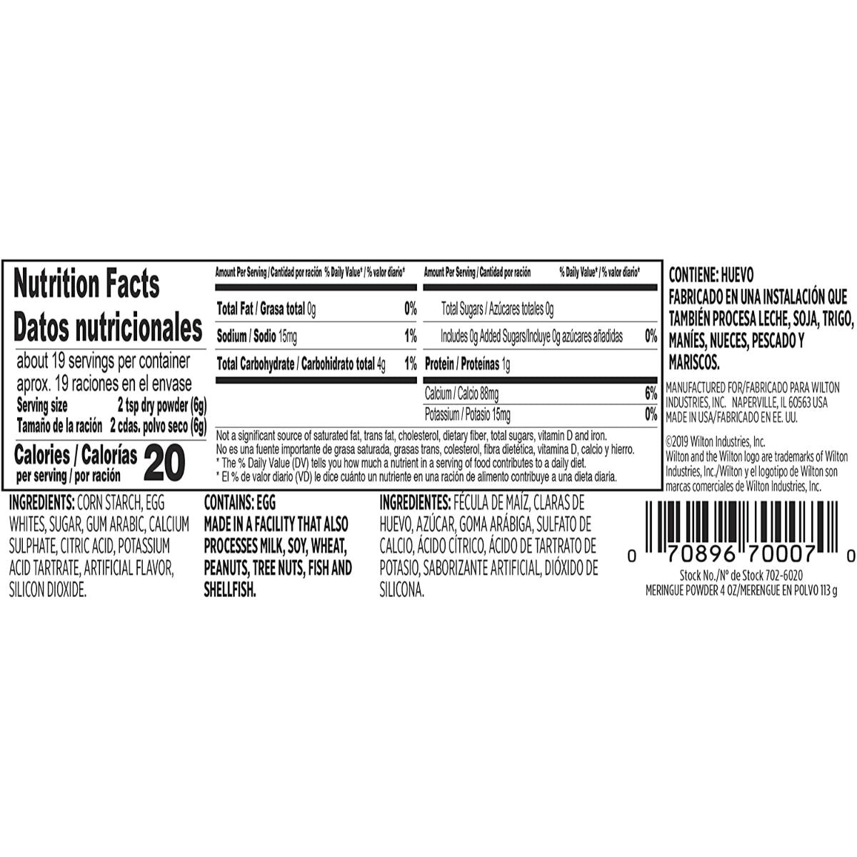 Wilton Meringue Powder 4oz