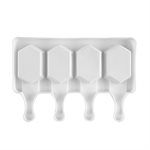 Molde de silicona NY Cake de hexágono joya con 4 cavidades