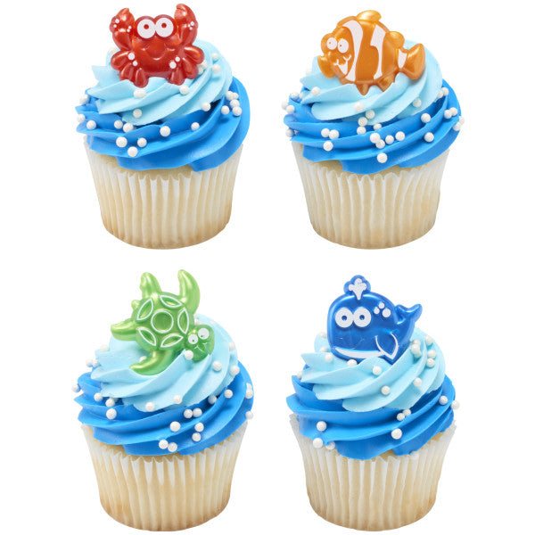 Beach Cuties Cupcake Rings 12ct
