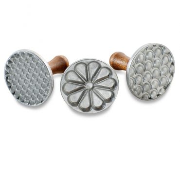Nordic Ware Sellos de galleta de hierro fundido para toda la temporada, 3 unidades