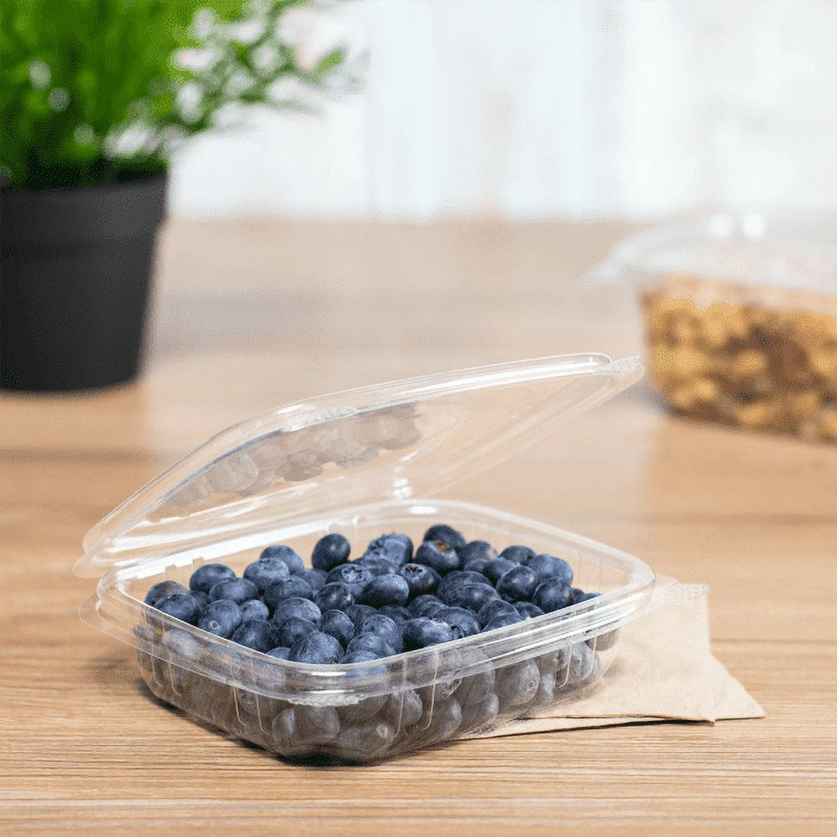 Envase plano para delicatessen de 8 oz