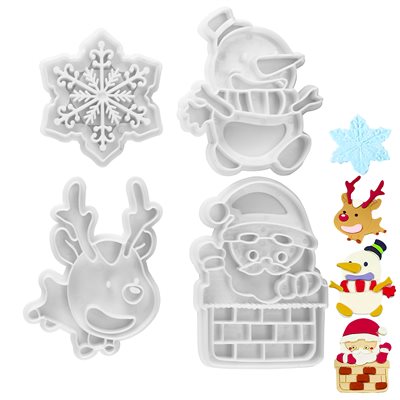 Juego de cortadores de Navidad de NY Cake - Juego de 4