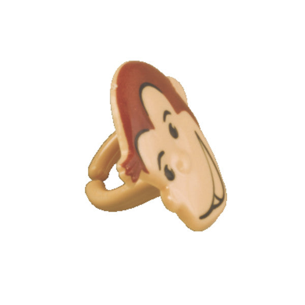 Curious George Inquisitive Cupcake Rings 12ct