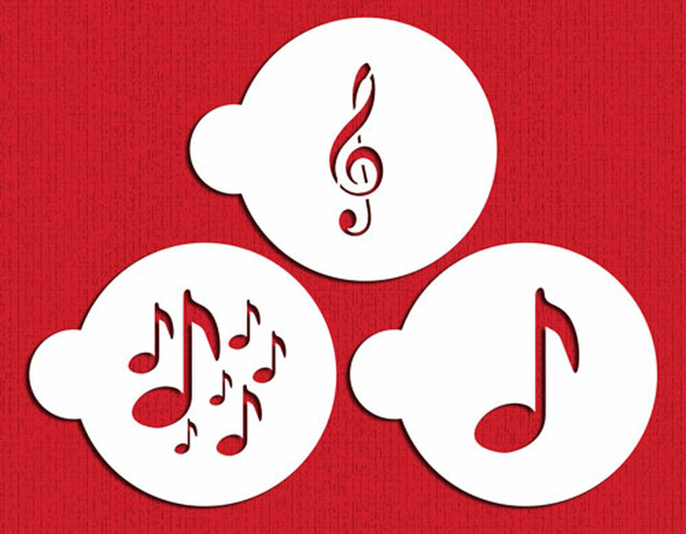 Musical Notes Cookie Stencil
