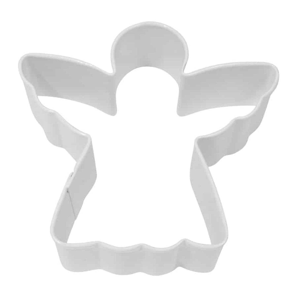 Cortador de galletas de ángel R&M blanco 3"