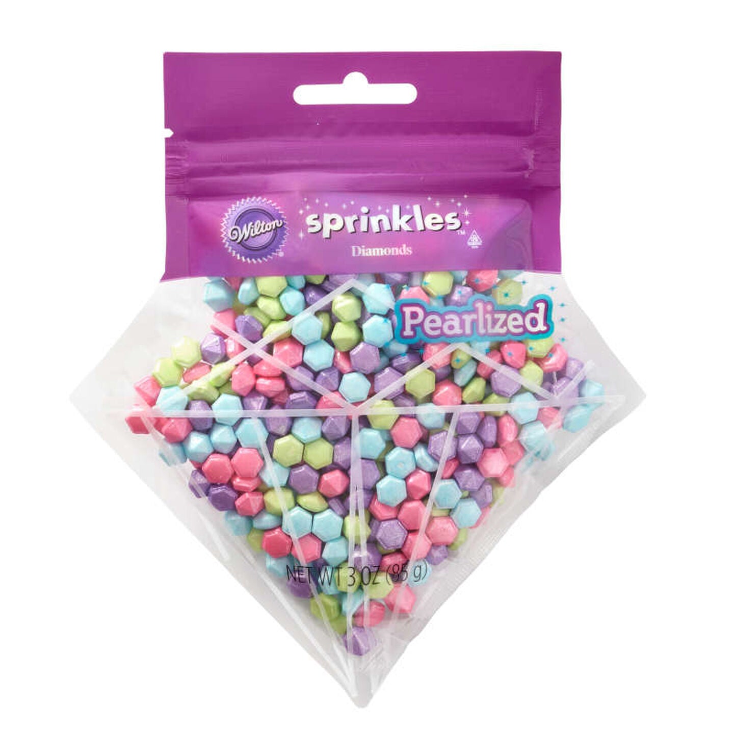 Granillos Wilton con efecto diamante perlado